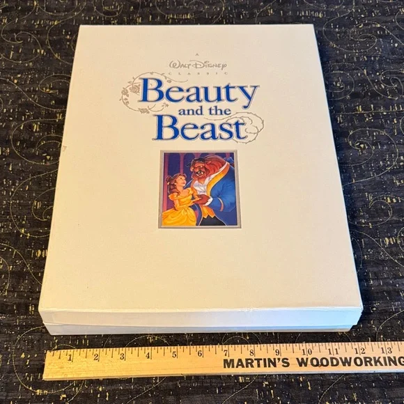 Disney Beauty and the Beast Collector's Box with VHS, CD, Lithograph, book - Picture 7 of 7
